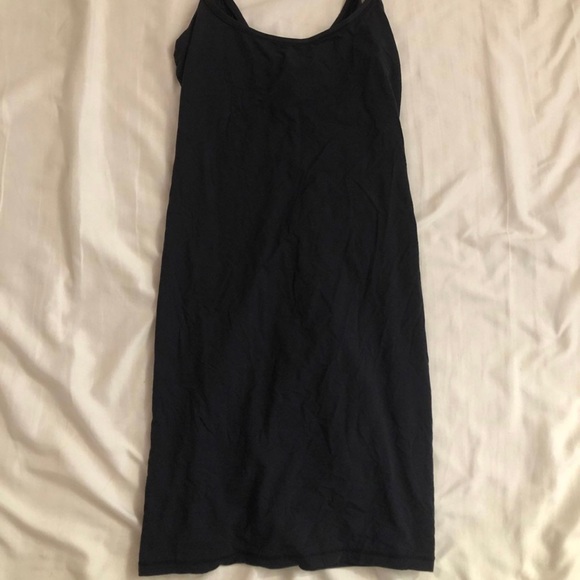 SKIMS Fits Everybody Slip Mini Bodycon Dress Black - Picture 2 of 5